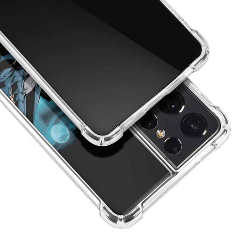 DC Comics Batman All Star Batman & Robin, The Boy Wonder Action Pose Art BY Jim Lee Galaxy S21 Ultra 5G Clear Case