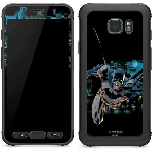 DC Comics Batman All Star Batman & Robin, The Boy Wonder Action Pose Art BY Jim Lee Galaxy S7 Active Skin