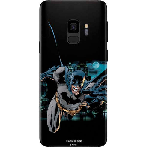 DC Comics Batman All Star Batman & Robin, The Boy Wonder Action Pose Art BY Jim Lee Galaxy S9 Skin