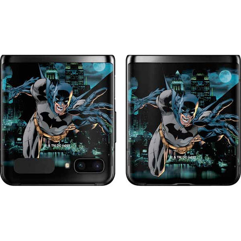 DC Comics Batman All Star Batman & Robin, The Boy Wonder Action Pose Art BY Jim Lee Galaxy Z Flip Skin