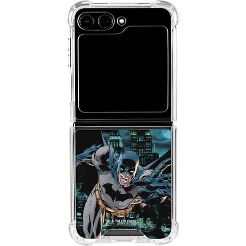 DC Comics Batman All Star Batman & Robin, The Boy Wonder Action Pose Art BY Jim Lee Galaxy Z Flip5 5G Clear Case