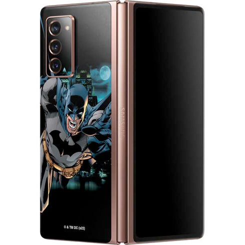 DC Comics Batman All Star Batman & Robin, The Boy Wonder Action Pose Art BY Jim Lee Galaxy Z Fold2 5G Skin