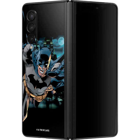 DC Comics Batman All Star Batman & Robin, The Boy Wonder Action Pose Art BY Jim Lee Galaxy Z Fold3 5G Skin