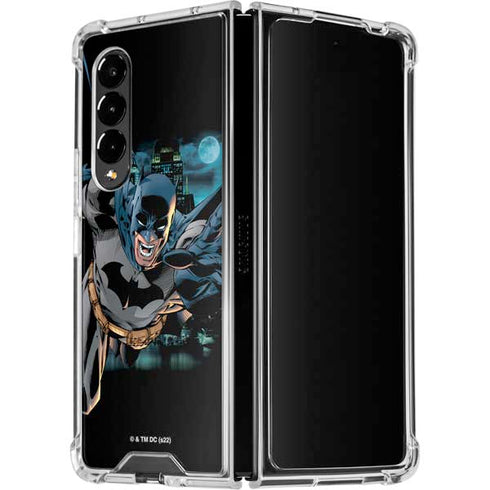 DC Comics Batman All Star Batman & Robin, The Boy Wonder Action Pose Art BY Jim Lee Galaxy Z Fold4 5G Clear Case