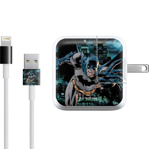 DC Comics Batman All Star Batman & Robin, The Boy Wonder Action Pose Art BY Jim Lee iPad Charger (10W USB) Skin