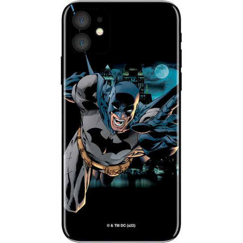 DC Comics Batman All Star Batman & Robin, The Boy Wonder Action Pose Art BY Jim Lee iPhone 11 Skin