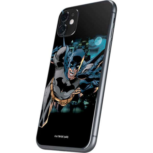 DC Comics Batman All Star Batman & Robin, The Boy Wonder Action Pose Art BY Jim Lee iPhone 11 Skin