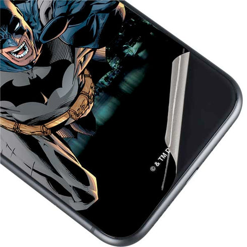DC Comics Batman All Star Batman & Robin, The Boy Wonder Action Pose Art BY Jim Lee iPhone 11 Skin