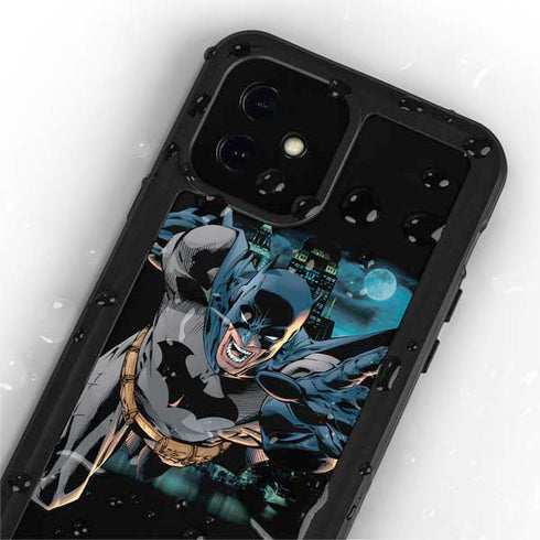 DC Comics Batman All Star Batman & Robin, The Boy Wonder Action Pose Art BY Jim Lee iPhone 12 Mini Waterproof Case