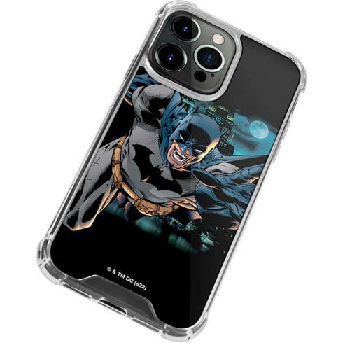 DC Comics Batman All Star Batman & Robin, The Boy Wonder Action Pose Art BY Jim Lee iPhone 14 Pro Clear Case