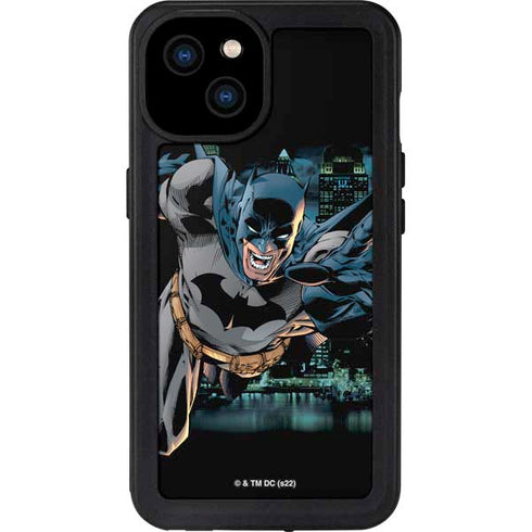 DC Comics Batman All Star Batman & Robin, The Boy Wonder Action Pose Art BY Jim Lee iPhone 15 Plus Waterproof Case