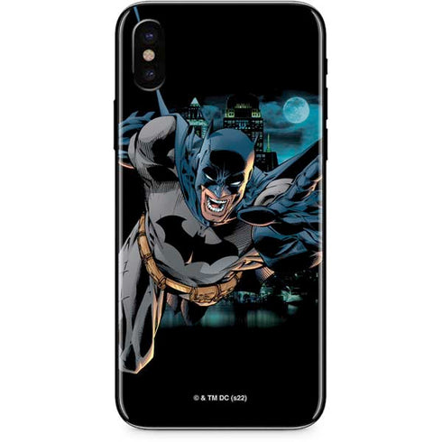 DC Comics Batman All Star Batman & Robin, The Boy Wonder Action Pose Art BY Jim Lee iPhone X Skin