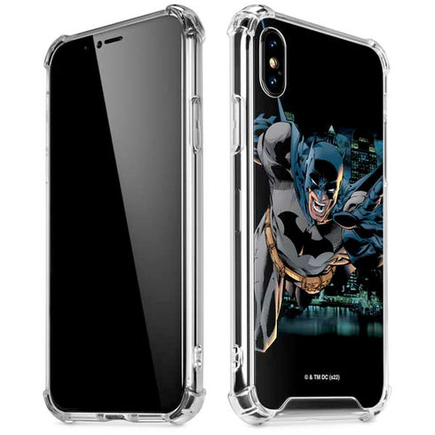 DC Comics Batman All Star Batman & Robin, The Boy Wonder Action Pose Art BY Jim Lee iPhone XS Max Clear Case