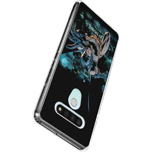 DC Comics Batman All Star Batman & Robin, The Boy Wonder Action Pose Art BY Jim Lee LG Stylo 6 Clear Case