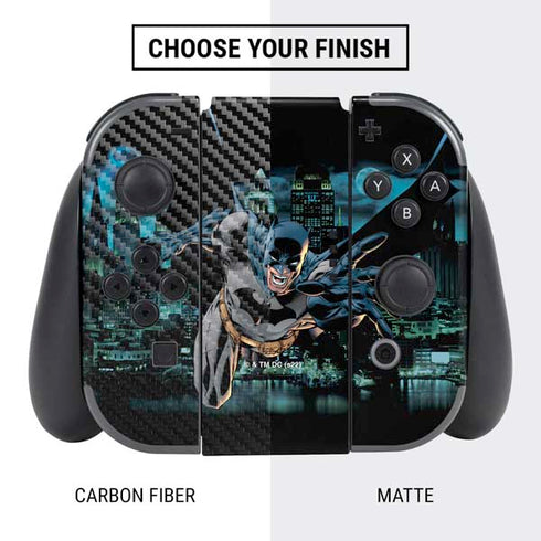 DC Comics Batman All Star Batman & Robin, The Boy Wonder Action Pose Art BY Jim Lee Nintendo Switch Bundle Skin