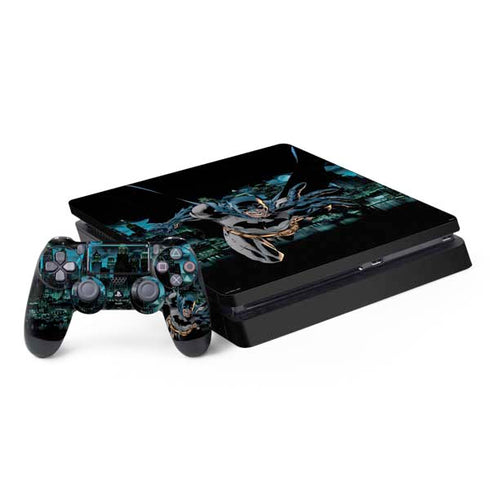 DC Comics Batman All Star Batman & Robin, The Boy Wonder Action Pose Art BY Jim Lee PS4 Slim Bundle Skin
