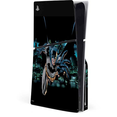 DC Comics Batman All Star Batman & Robin, The Boy Wonder Action Pose Art BY Jim Lee PS5 Slim Disk Console Skin
