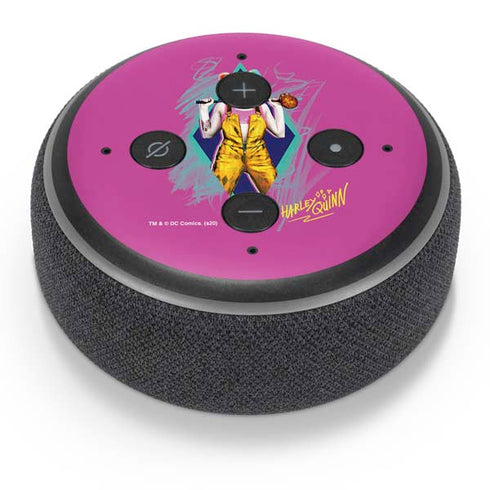 DC Comics Harley Quinn Movie Character Poster Amazon Echo Dot Skin