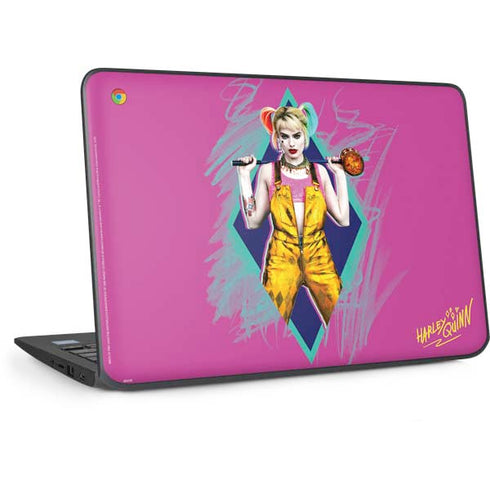 DC Comics Fierce Harley Quinn HP Chromebook Skin