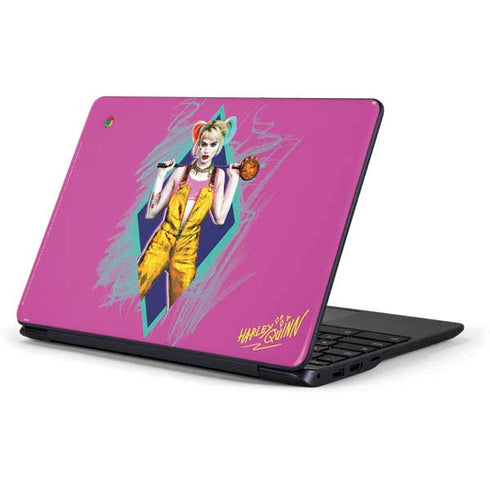 DC Comics Harley Quinn Movie Character Poster Samsung Chromebook Skin