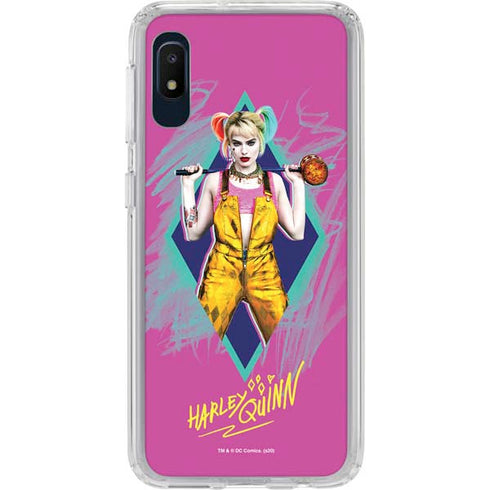 DC Comics Harley Quinn Movie Character Poster Galaxy A10e Clear Case