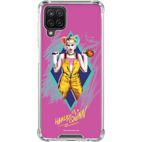 DC Comics Harley Quinn Movie Character Poster Galaxy A12 Clear Case