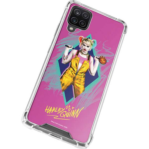 DC Comics Harley Quinn Movie Character Poster Galaxy A12 Clear Case
