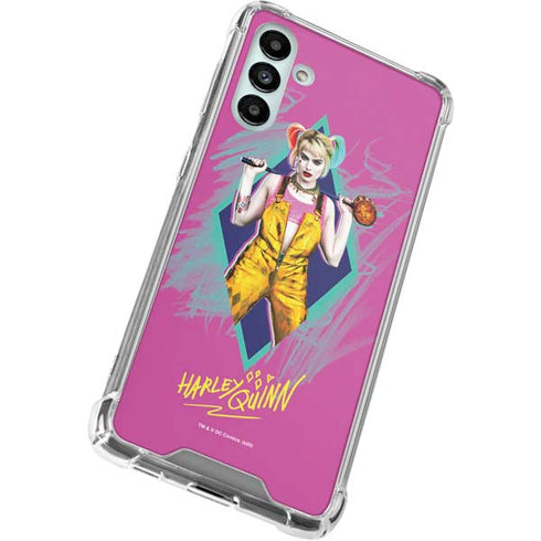 DC Comics Harley Quinn Movie Character Poster Galaxy A13 5G Clear Case