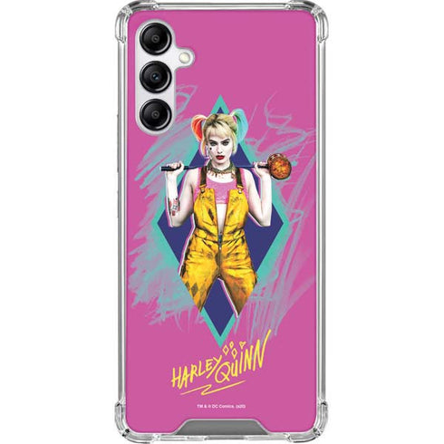 DC Comics Harley Quinn Movie Character Poster Galaxy A14 5G Clear Case