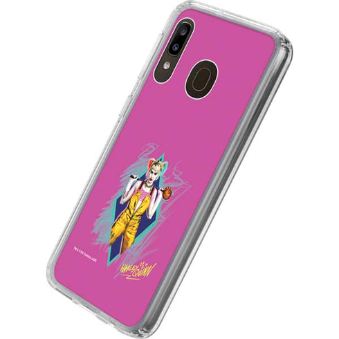 DC Comics Harley Quinn Movie Character Poster Galaxy A20 Clear Case