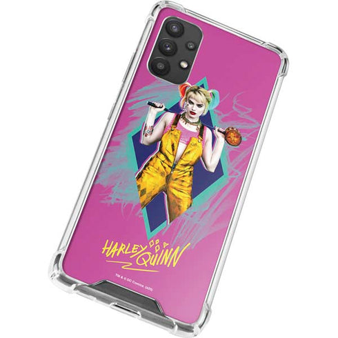 DC Comics Harley Quinn Movie Character Poster Galaxy A32 5G Clear Case