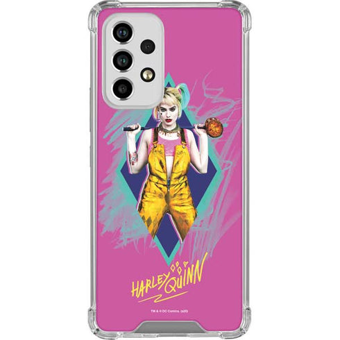 DC Comics Harley Quinn Movie Character Poster Galaxy A53 5G Clear Case