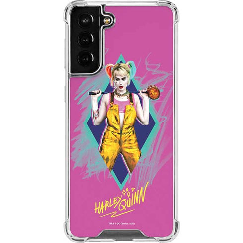 DC Comics Harley Quinn Movie Character Poster Galaxy S21 FE Clear Case