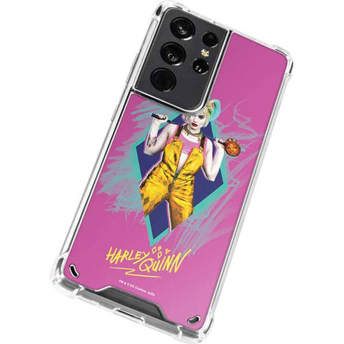 DC Comics Harley Quinn Movie Character Poster Galaxy S21 Ultra 5G Clear Case