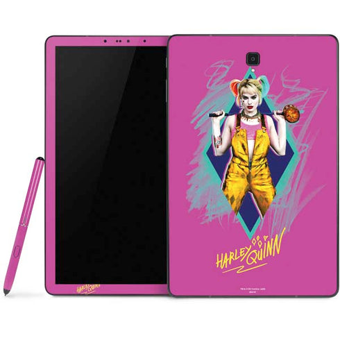 DC Comics Harley Quinn Movie Character Poster Samsung Galaxy Tab Skin