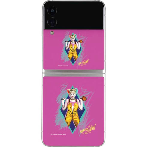 DC Comics Harley Quinn Movie Character Poster Galaxy Z Flip3 5G Skin