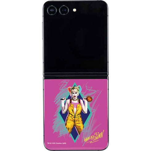 DC Comics Fierce Harley Quinn Galaxy Z Flip5 5G Skin