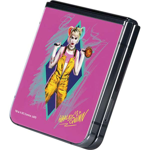 DC Comics Fierce Harley Quinn Galaxy Z Flip5 5G Skin
