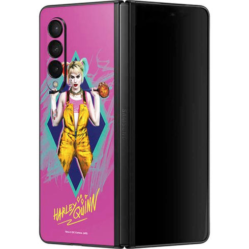 DC Comics Harley Quinn Movie Character Poster Galaxy Z Fold3 5G Skin