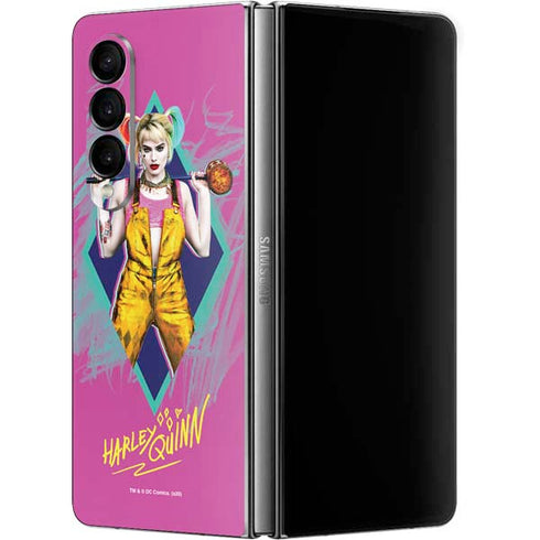 DC Comics Harley Quinn Movie Character Poster Galaxy Z Fold4 5G Skin
