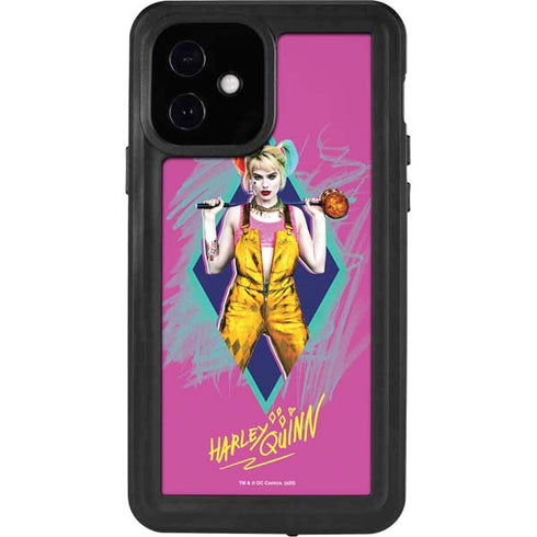 DC Comics Harley Quinn Movie Character Poster iPhone 12 Waterproof Case