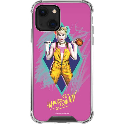 DC Comics Harley Quinn Movie Character Poster iPhone 14 Plus Clear Case