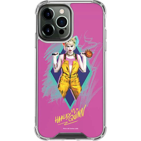 DC Comics Fierce Harley Quinn iPhone 15 Pro Max Clear Case