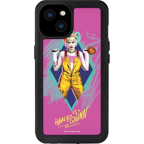 DC Comics Fierce Harley Quinn iPhone 15 Plus Waterproof Case