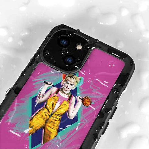 DC Comics Fierce Harley Quinn iPhone 15 Plus Waterproof Case