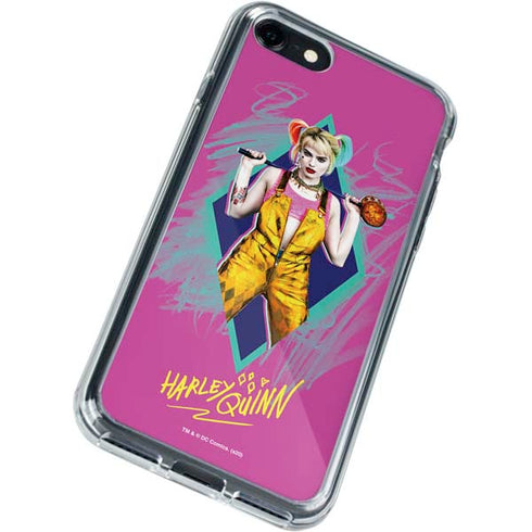 DC Comics Harley Quinn Movie Character Poster iPhone SE (2nd & 3rd Gen) Clear Case