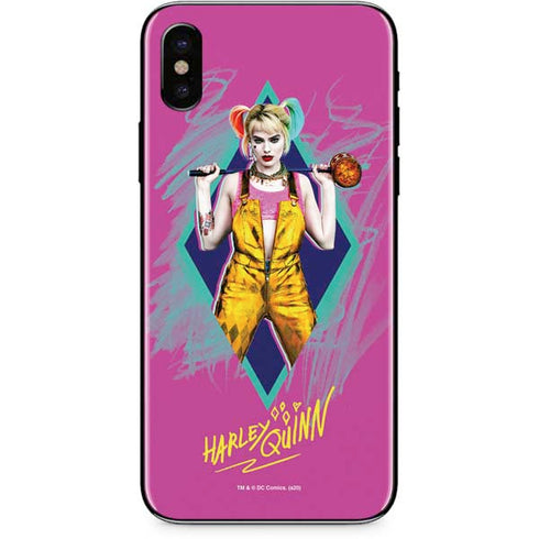 DC Comics Harley Quinn Movie Character Poster iPhone X Skin