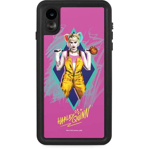 DC Comics Harley Quinn Movie Character Poster iPhone XR Waterproof Case