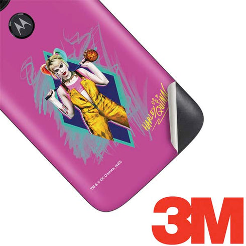 DC Comics Harley Quinn Movie Character Poster Moto E5 Play Skin