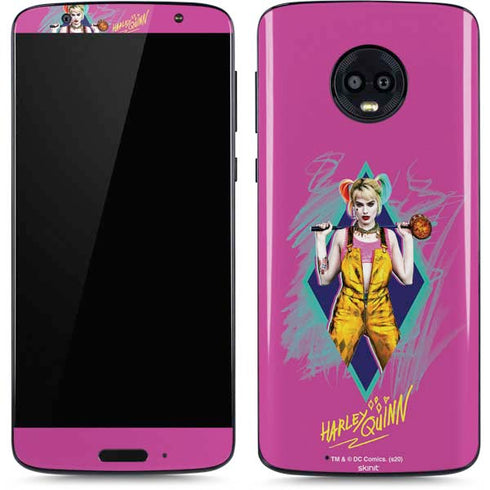 DC Comics Harley Quinn Movie Character Poster Moto G6 Skin